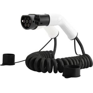 Lanu® Spiraal Laadkabel Type 2 – 3.7 kW | 1-fase 16A EV Kabel